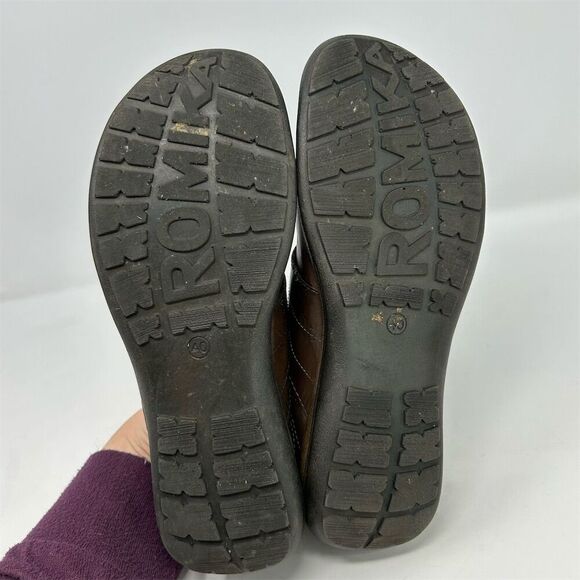 Romika Women's Chocolate Brown Leather Slip-On Casual Loafers Size 40 (US 9-9.5) - Picture 10 of 12